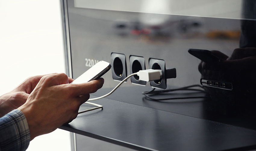 Airport charging station