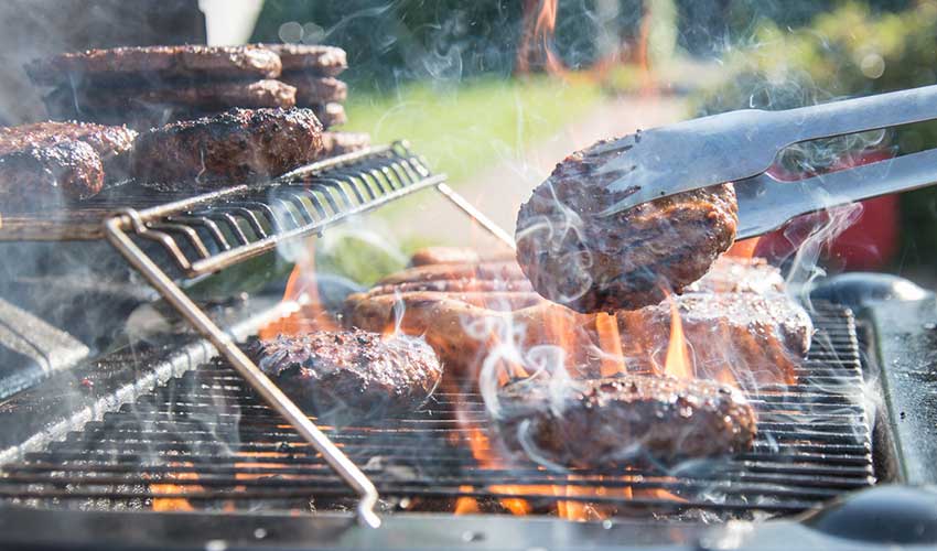 a tray of chocolate cake on a grill