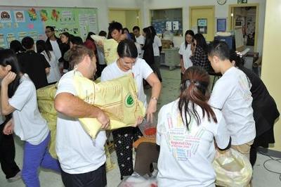 a group of people in a room