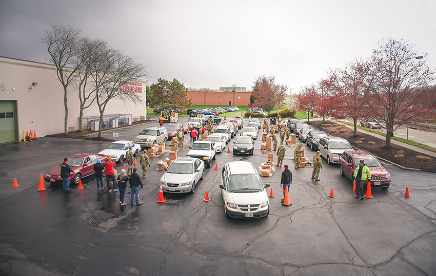 Pantry lines during COVID-19