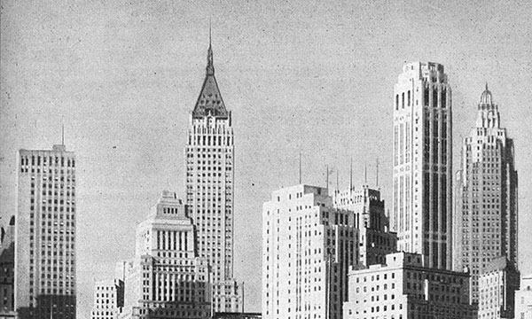 a tall building in Chrysler Building